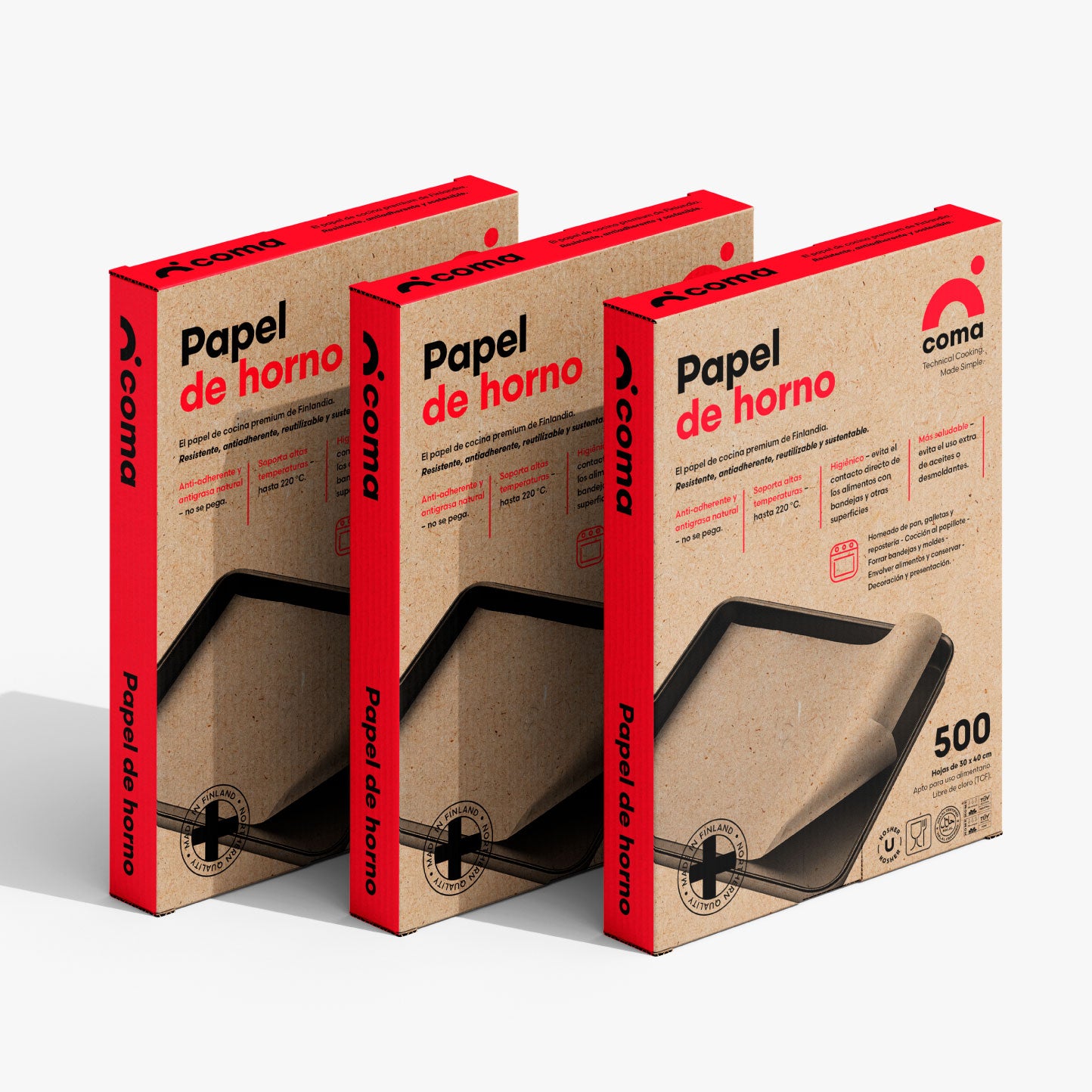 Pack 3 Cajas COMA 30x40cm